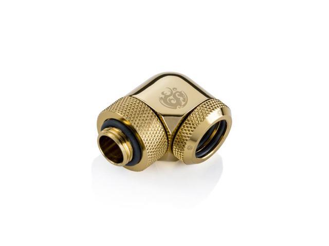Bitspower True Brass Enhance Rotary G1/4' 90-Degree Multi-Link Adapter For OD 14MM