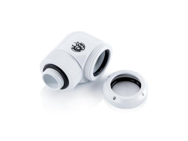 Bitspower Deluxe White Enhance Rotary G1/4' 90-Degree Multi-Link Adapter For OD 16MM