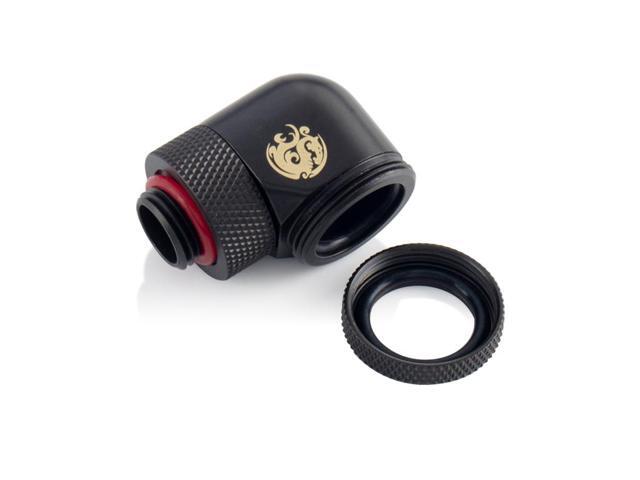 Bitspower Carbon Black Enhance Rotary G1/4' 90-Degree Multi-Link Adapter For OD 16MM