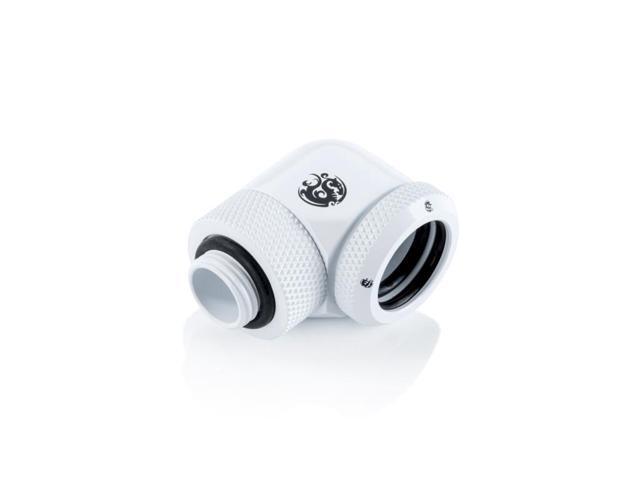 Bitspower Deluxe White Enhance Rotary G1/4' 90-Degree Multi-Link Adapter For OD 16MM