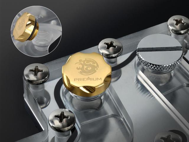 Bitspower Premium G1/4' True Brass Stop Fitting(4PCS)