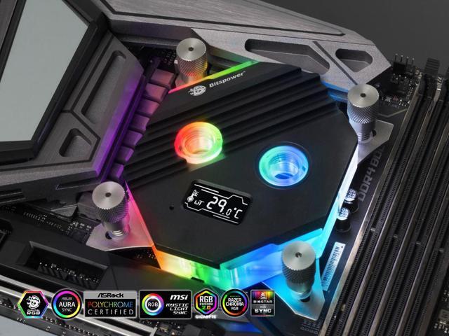 Bitspower CPU Block Summit M Pro with OLED (12th/13th/14th Gen Intel CPU,LGA1700)