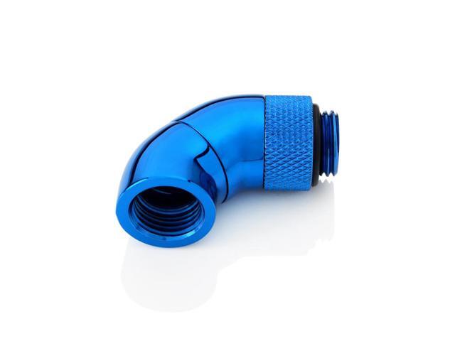 Bitspower Water Cooling G1/4' Royal Blue Dual Rotary 90-Degree IG1/4' Extender