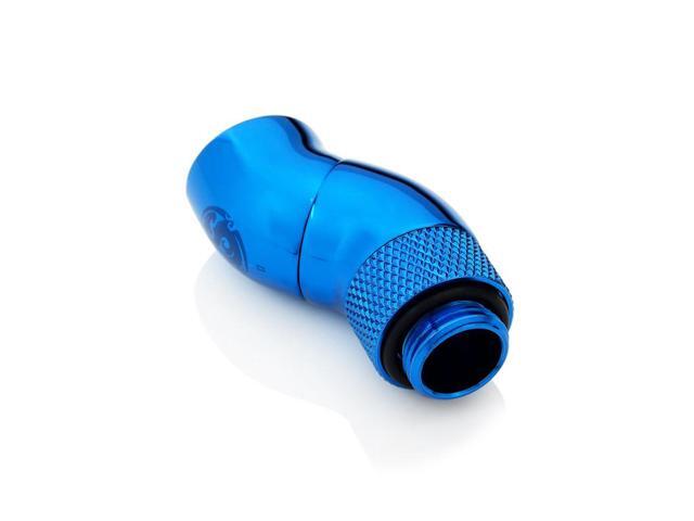 Bitspower Water Cooling G1/4' Royal Blue Dual Rotary 90-Degree IG1/4' Extender