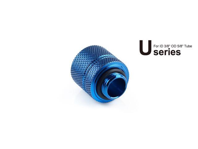 Bitspower Computer Water Cooling G1/4' Royal Blue Compression Fitting CC3 Ultimate for ID 3/8' OD 5/8' Tube (2 PCS)