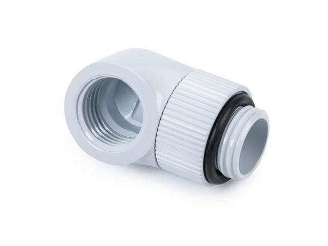 Bitspower Computer Water Cooling G1/4' Rotary 90-Degree IG1/4' Extender (Deluxe White) (2 PCS)