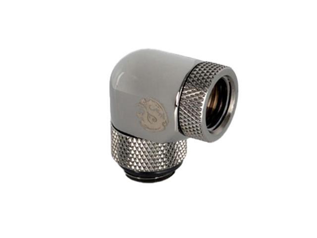 Bitspower Computer Water Cooling G1/4' Black Sparkle Dual Rotary Angle IG1/4' Extender(2 PCS)