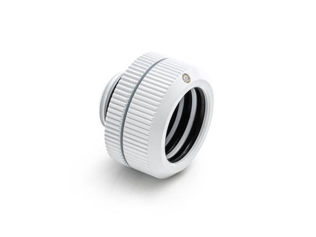 Bitspower Computer Water Cooling Dual O-Ring G1/4' Tighten Fitting For Hard Tubing OD16MM (Deluxe White) (2 PCS)