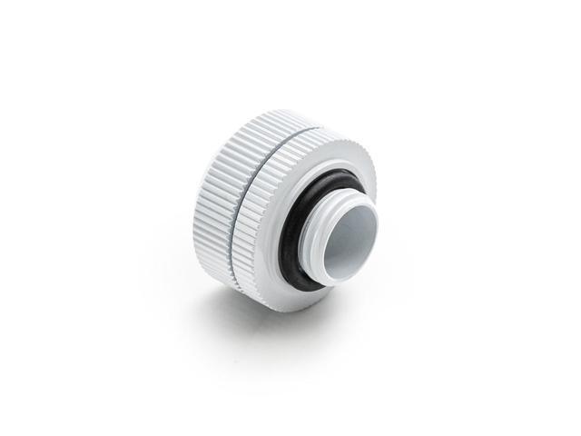 Bitspower Computer Water Cooling Dual O-Ring G1/4' Tighten Fitting For Hard Tubing OD16MM (Deluxe White) (2 PCS)