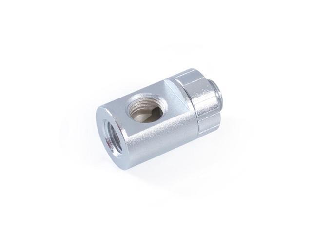 Bitspower Artemis T-Block Rotary G1/4' & Inner G1/4'x2 - Sandblast Silver