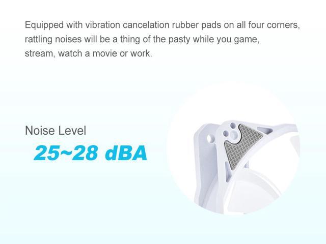 Bitspower Notos 120 Fan Digital RGB White (5PCS)