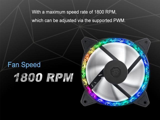 Bitspower Touchaqua Notos Xtal, Digital RGB, 120 Fan, 3-pack