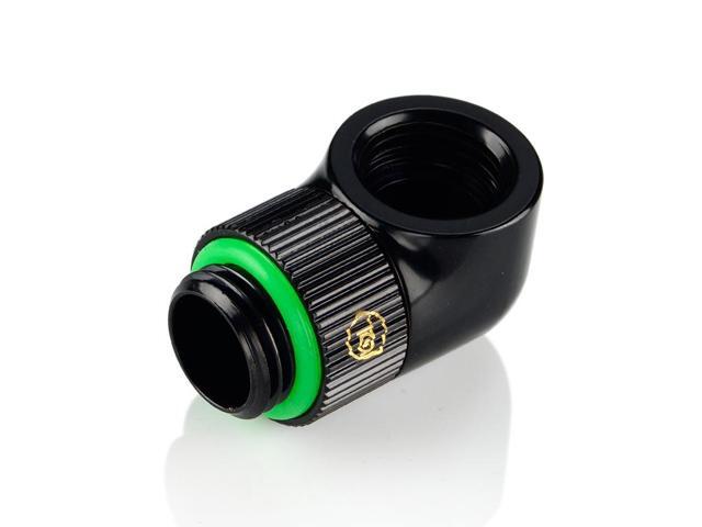 Bitspower TA G1/4' Rotary 90-Degree IG1/4' Extender (Glorious Black) (2 PCS)