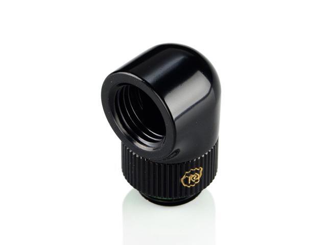 Bitspower TA G1/4' Rotary 90-Degree IG1/4' Extender (Glorious Black) (2 PCS)