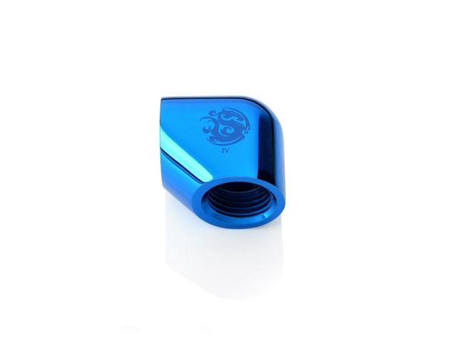 Bitspower Royal Blue 90-Degree With Dual Inner G1/4' Extender (2pcs/pack)