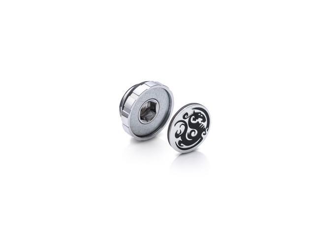 Bitspower Artemis Silver Shining Stop Fitting with Magnetic Logo (4 PCS)