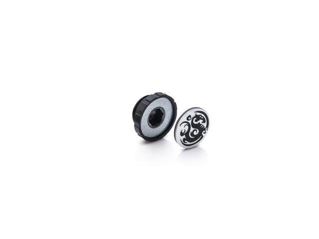 Bitspower Artemis Matt Black Stop Fitting with Magnetic Logo (4 PCS)