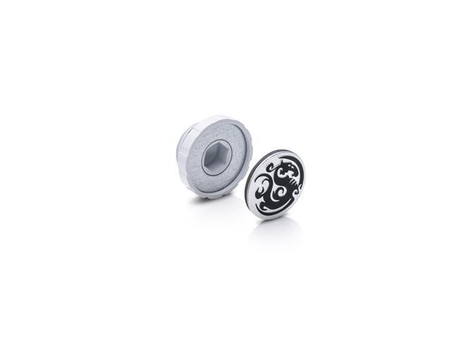 Bitspower Artemis Deluxe White Stop Fitting with Magnetic Logo (4 PCS)