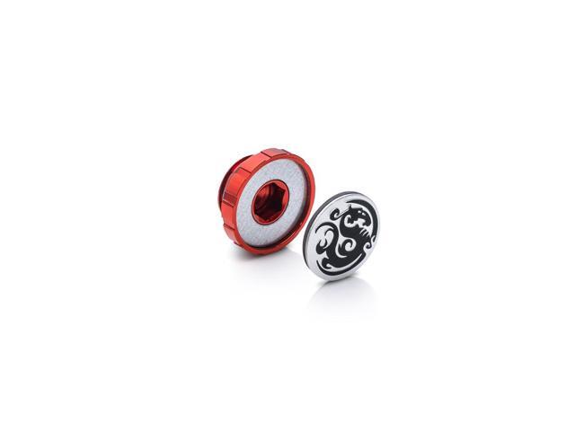 Bitspower Artemis Deep Blood Red Stop Fitting with Magnetic Logo (4 PCS)