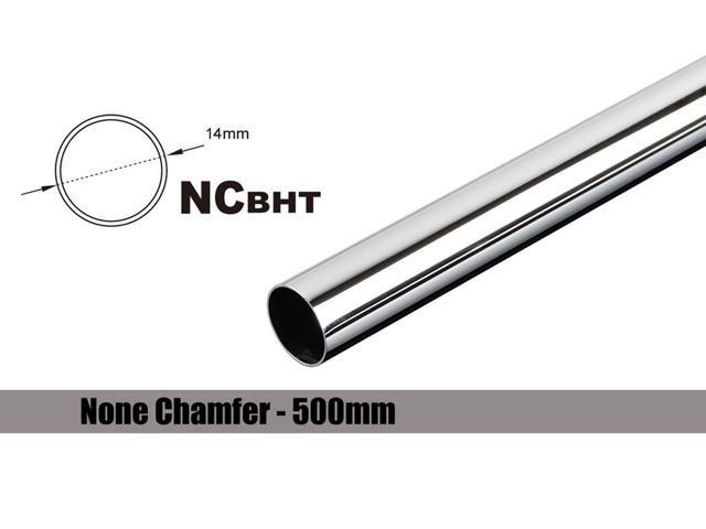 Bitspower None Chamfer Brass Link Tubing, 14mm OD (0.70mm WD), 500mm, Silver Shining