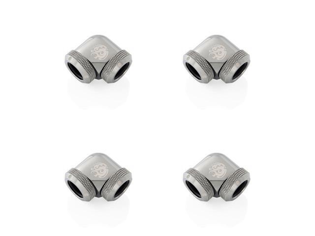 Bitspower Black Sparkle Enhance 90-Degree Dual Multi-Link Adapter For OD 12MM (4PCS)