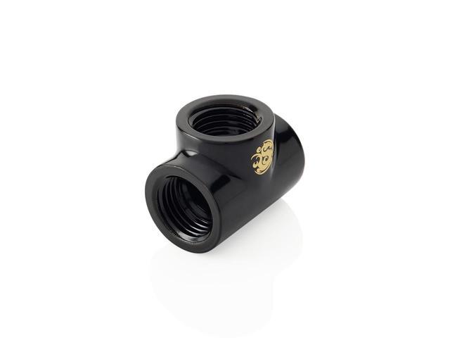 Bitspower Matt Black T-Block With Triple IG1/4' (2PCS)