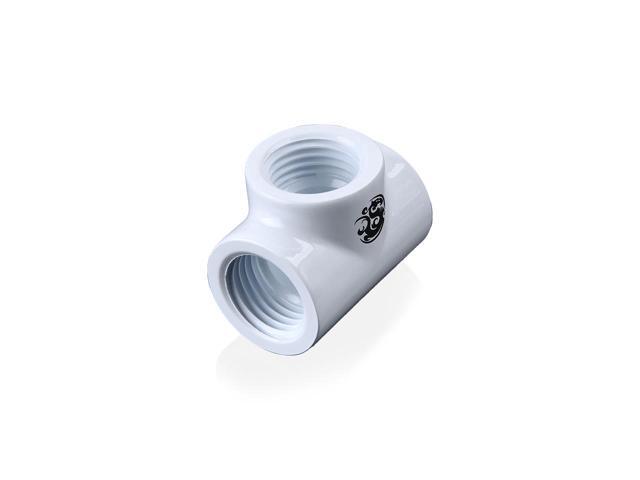 Bitspower Deluxe White T-Block With Triple IG1/4' (2PCS)