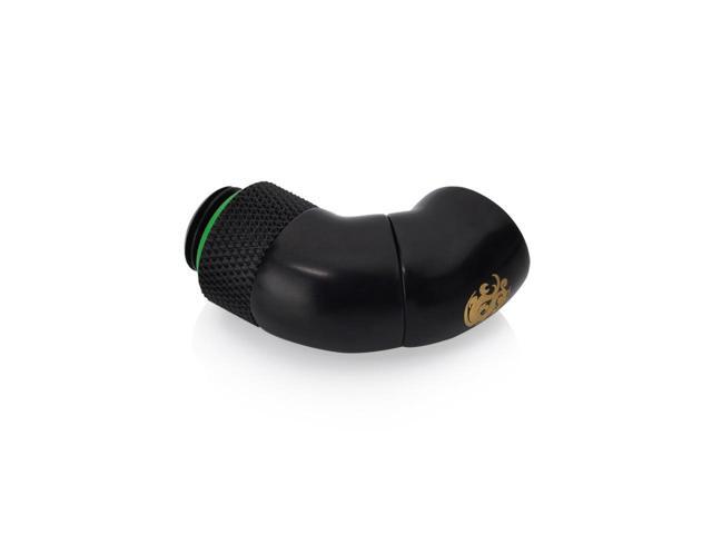 Bitspower G1/4' Matt Black Dual Rotary 90-Degree IG1/4' Extender (2PCS)