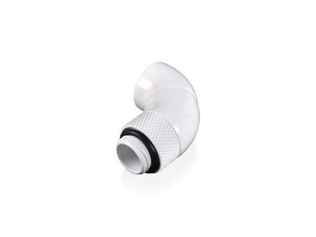 Bitspower G1/4' Deluxe White Dual Rotary 90-Degree IG1/4' Extender (2PCS)