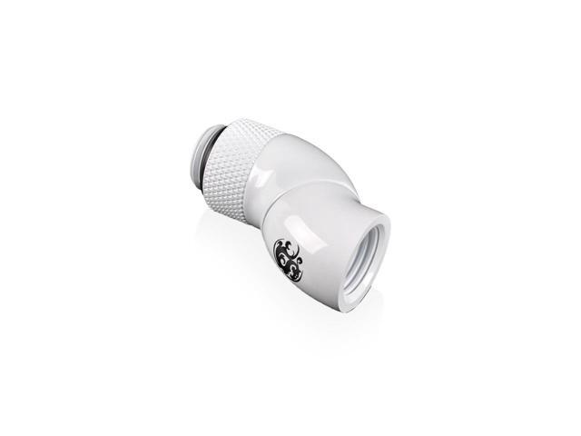 Bitspower G1/4' Deluxe White Dual Rotary 90-Degree IG1/4' Extender (2PCS)