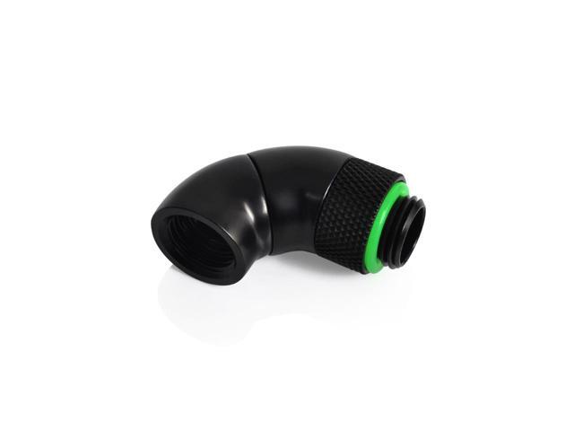 Bitspower G1/4' Matt Black Dual Rotary 90-Degree IG1/4' Extender (2PCS)