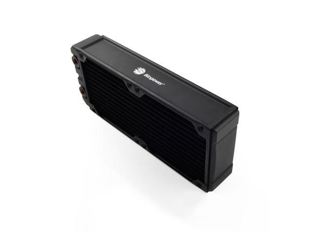 Bitspower Leviathan XF Radiator with Quad G1/4' Ports, 240mm, Black