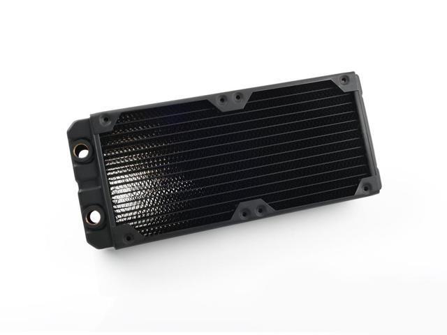 Bitspower Leviathan XF Radiator with Quad G1/4' Ports, 240mm, Black