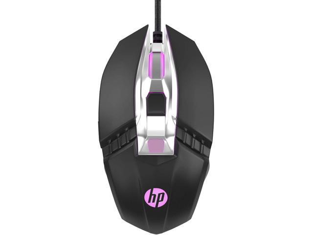 HP Wired Ergonomic RGB Gaming Mouse, Adjustable DBI with Programmable Buttons and Breathing Light USB Computer Mouse