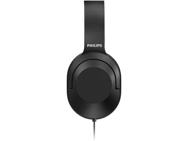 Philips Wired Over Ear Stereo Headphones for Studio Monitoring DJ Headphone with Dual Plug for PC Laptop, Black