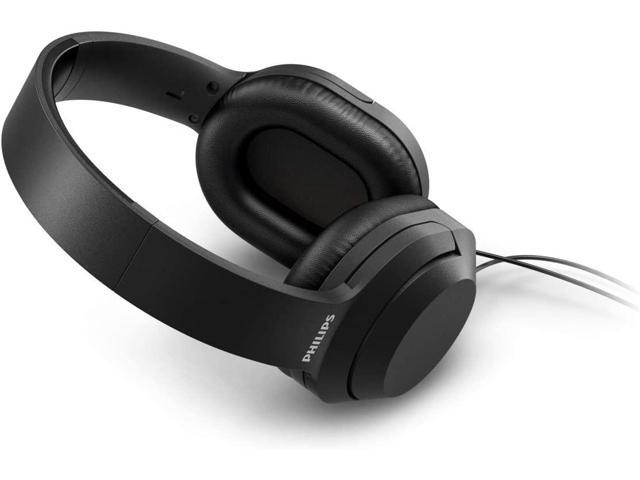 Philips Wired Over Ear Stereo Headphones for Studio Monitoring DJ Headphone with Dual Plug for PC Laptop, Black
