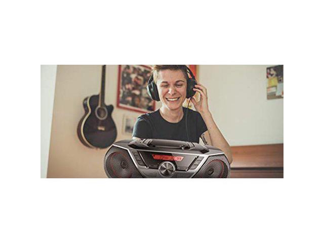 Philips AZ700T Boombox with CD  FM Radio  Bass Boost & Handy Remote  Silver - image 5