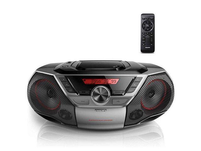 Philips AZ700T Boombox with CD  FM Radio  Bass Boost & Handy Remote  Silver - image 4
