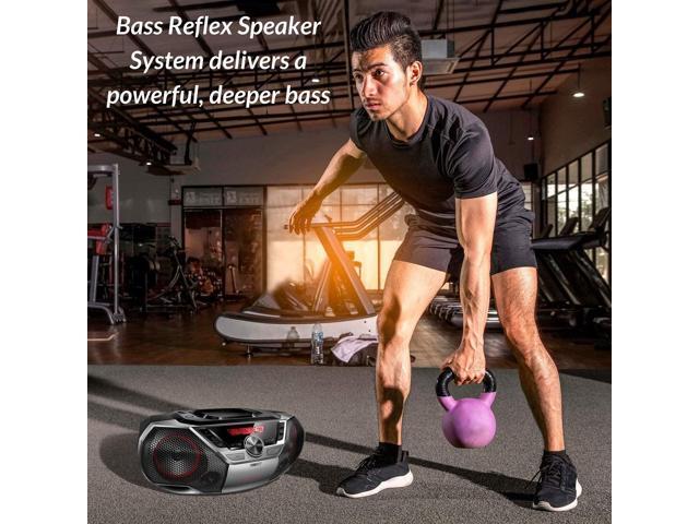 Philips AZ700T Boombox with CD  FM Radio  Bass Boost & Handy Remote  Silver - image 6