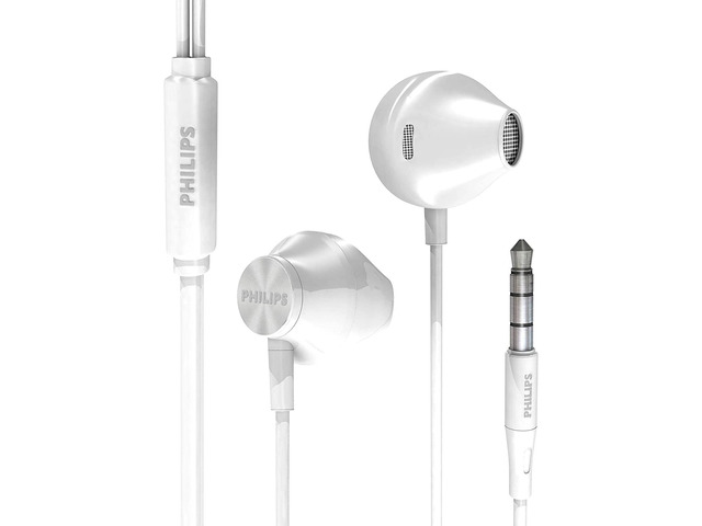 Philips Wired Earbuds Earphones, in Ear Headphones, Bass Clear Sound, Ergonomic Comfort-Fit