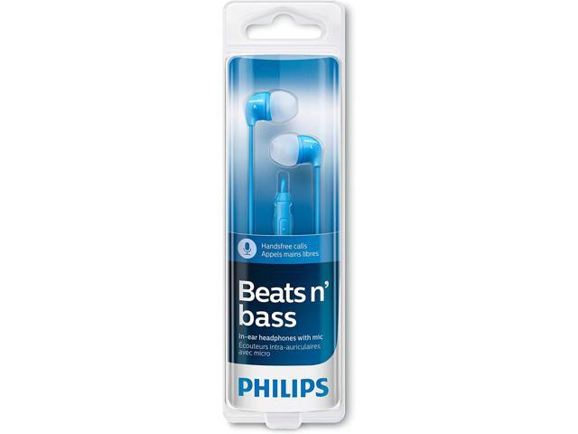 Philips SHE3595BL/28 in-Ear Headset with Mic, Blue