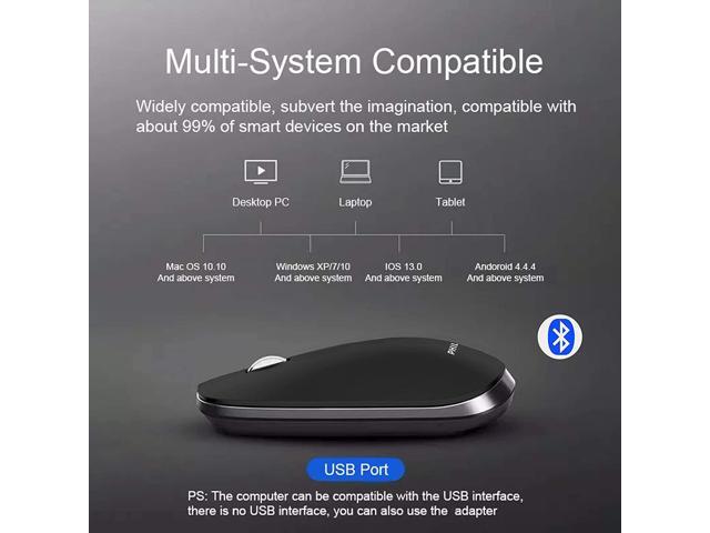 PHILIPS SPK7305 Bluetooth Mouse for Computer, Black