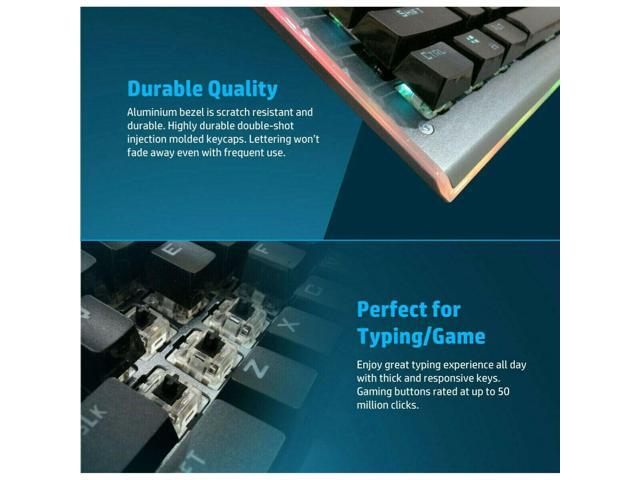 HP GK520 Wired Mechanical Gaming Keyboard, Backlit