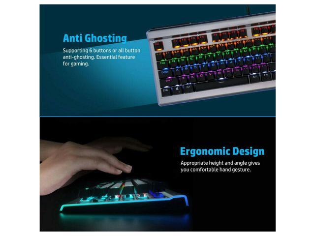 HP GK520 Wired Mechanical Gaming Keyboard, Backlit