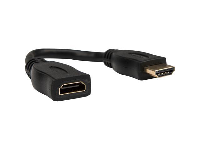Rocstor 6in High Speed HDMI Port Saver Cable M/F Black - image 8