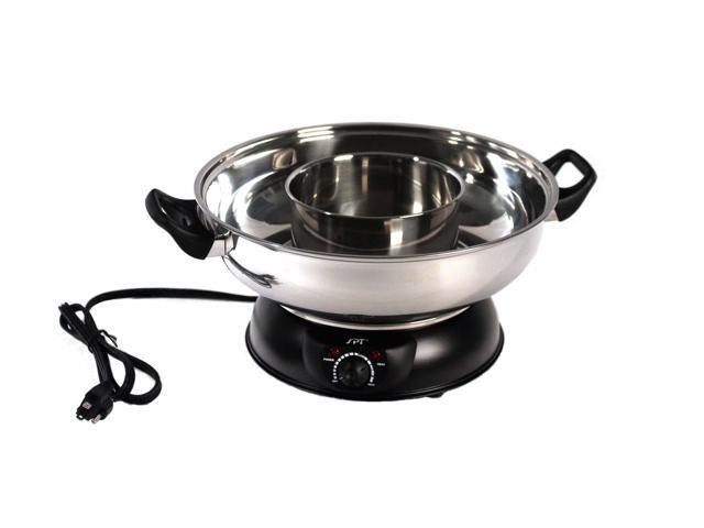Sunpentown SS-303 Electric Shabu Shabu Pot (2 Compartments)