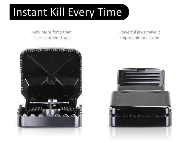 Large Powerful Rat Traps (10 Pack) - Kills Instantly with Powerful Steel Spring - Setup in Seconds - Wash & Reuse Over & Over - Hands Free Disposal...