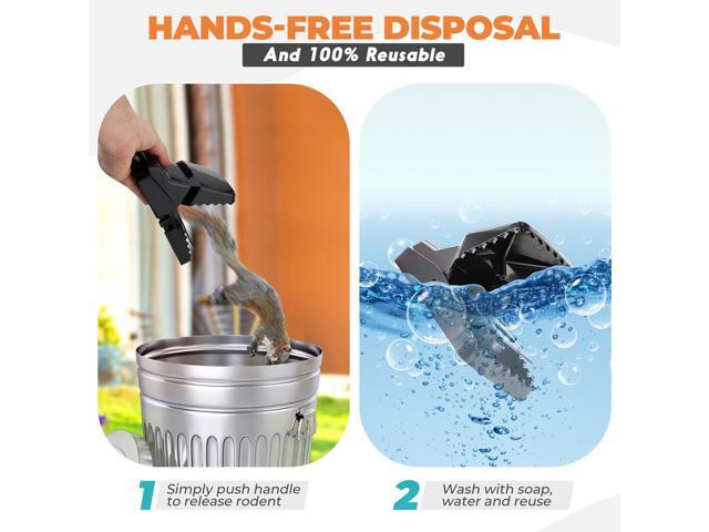 eXuby Squirrel Trap (2 pack) - Consistent & Humane Kill Every Time - No Failures - Powerful & Deadly Spring - 5' Large Opening - 96% Instant Kill -...