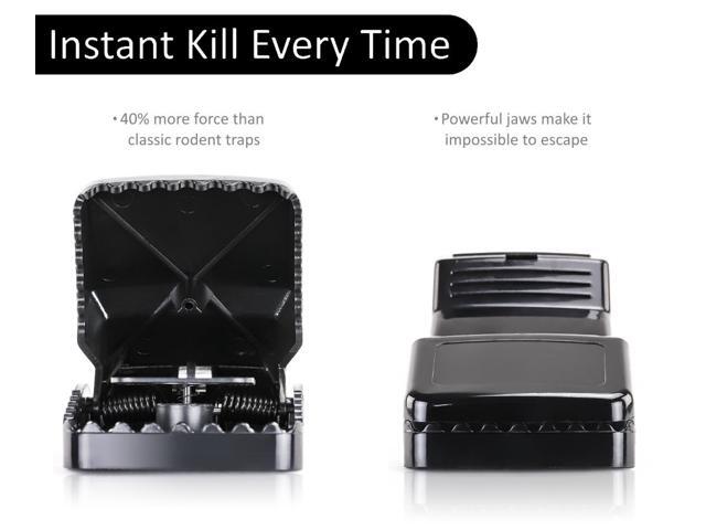 Large Powerful Rat Traps (20 Pack) - Kills Instantly with Powerful Steel Spring - Setup in Seconds - Wash & Reuse Over & Over - Hands Free Disposal...