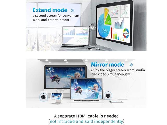 Mini DisplayPort to HDMI Adapter 4K (Mini DP to HDMI), iXever Thunderbolt 2 to HDMI Female Converter Adaptor Cable,Thunderbolt 1, 2 Port...